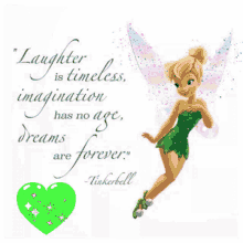 Tinkerbell Laughter Is Timeless GIF - Tinkerbell Laughter Is Timeless Heart GIFs