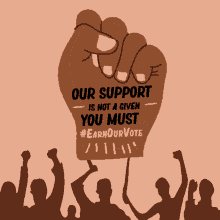 Our Support Is Not A Given You Must Earn Our Vote Vote By Mail GIF - Our Support Is Not A Given You Must Earn Our Vote Vote By Mail Vote2020 GIFs