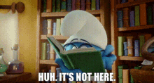 The Smurfs Brainy Smurf GIF - The Smurfs Brainy Smurf Huh Its Not Here GIFs