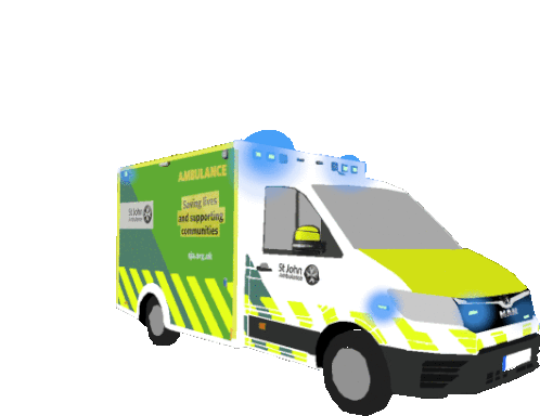 Ambulance Sja Sticker - Ambulance Sja St John Ambulance Stickers