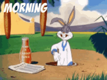 Good Morning Bugs Bunny GIF - Good Morning Bugs Bunny GIFs
