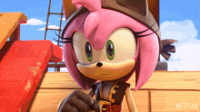 Ahem Amy Rose GIF - Ahem Amy Rose Sonic Prime GIFs