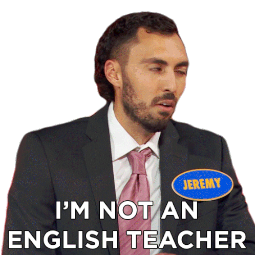 Im Not An English Teacher Jeremy Sticker - Im Not An English Teacher Jeremy Family Feud Canada Stickers