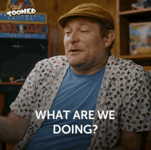 What Are We Doing James Adomian GIF - What Are We Doing James Adomian Stay Tooned GIFs