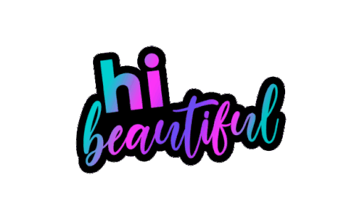 Hi Beautiful Xmondo Sticker - Hi Beautiful Xmondo Xmondo Hair Stickers