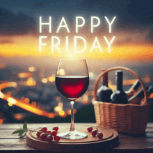 Celestra Happy Friday Wine GIF