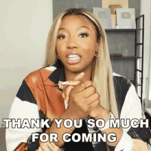 Thank You So Much For Coming Courtney Adanna GIF - Thank You So Much For Coming Courtney Adanna Courtreezy GIFs