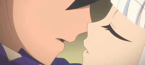 Good night kiss anime kiss kiss GIF - Find on GIFER