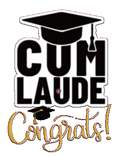 Graduate Cum Laude Sticker - Graduate Cum Laude Stickers
