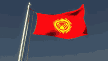 flag kyrgyzstan