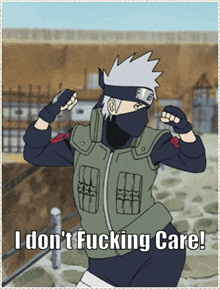 Kakashi Naruto GIF - Kakashi Naruto I Don'T Care GIFs