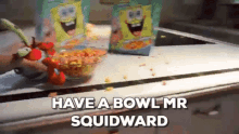 Spongebob Have A Bowl Mr Squidward GIF - Spongebob Have A Bowl Mr Squidward GIFs