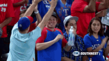 Rangers Fans Clapping For Walkoff GIF - Opening Day Rangers Opening Night GIFs