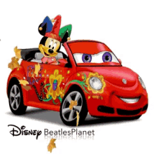 Minnie Mouse Car GIF