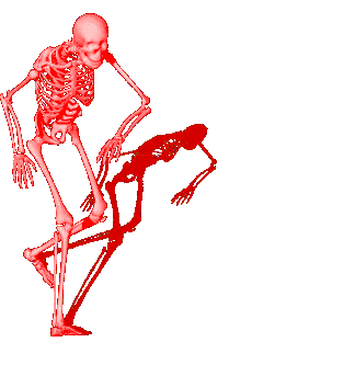 Rainbow Skeleton Sticker - Rainbow Skeleton Dancing Stickers