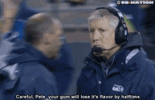 pete carroll chewing gum