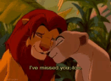 Miss You Lion King GIF - Miss You Lion King Simba GIFs