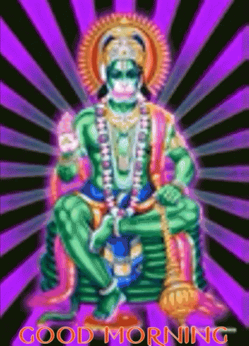 Hanuman Good Gif Hanuman Good Morning Discover Share Gifs
