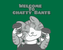 Coffee Cat GIF - Coffee Cat Chatty GIFs