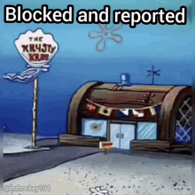Mr Krabs Blocked And Reported Mrhockey104 GIF