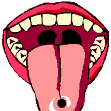 lips lick lips red lips tongue wiggle tongue piercing