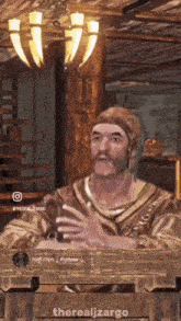 a screenshot of a video game shows a man with a mustache