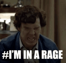 I'M In A Rage! - Sherlock GIF - Rage GIFs