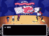 mr. tenna 's marvelous mystery board is shown in a cartoon