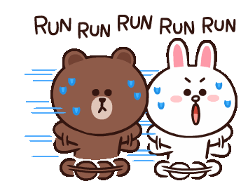 Running Sweat Sticker - Running Sweat Run Away Stickers