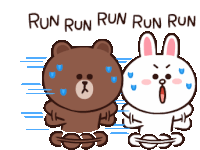 Running Sweat Sticker - Running Sweat Run Away Stickers