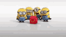 minions mcdonalds happymeal food excited