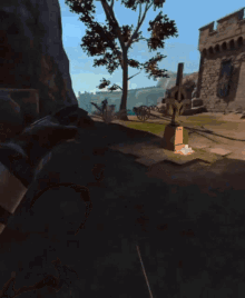 Guy Gets Pushed Off Cliff Orthogonal Sherwood GIF - Guy Gets Pushed Off Cliff Orthogonal Sherwood Vr Game GIFs