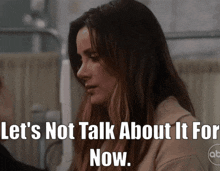 Station 19 Carina Deluca GIF - Station 19 Carina Deluca Lets Not Talk About It For Now GIFs