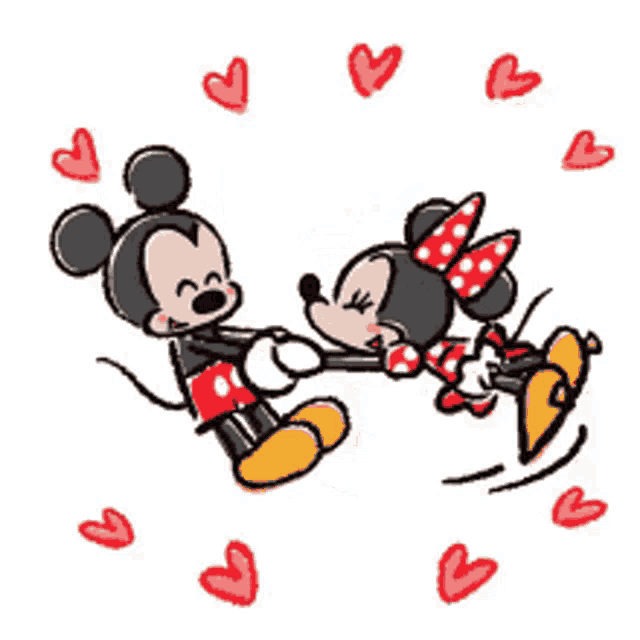 mickey mouse and minnie mouse kissing tumblr