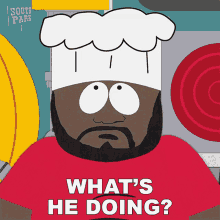 Whats He Doing Chef GIF - Whats He Doing Chef South Park GIFs