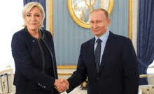 Le Pen Putin Putin GIF - Le Pen Putin Le Pen Putin GIFs