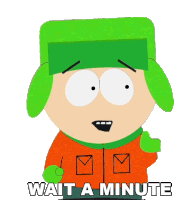 Wait A Minute Kyle Broflovski Sticker - Wait A Minute Kyle Broflovski South Park Stickers