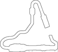 a black and white drawing of a roller coaster track with a slide .