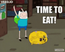 Adventure Time Time To Eat GIF - Adventure Time Time To Eat Speed GIFs