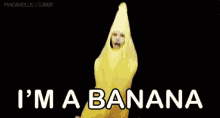 im a banana fruit jumping dancing hopping