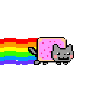 Cat Nyan Cat Sticker - Cat Nyan Cat Poptart Stickers