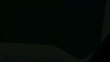 a cartoon drawing of a skeleton with a blue light coming out of it 's mouth