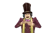 a pixel art of a man wearing a top hat and a scarf .