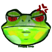 Angry Froggy Sticker