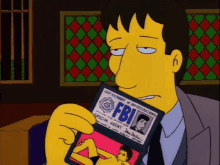 Mulder The Simpsons GIF - Mulder The Simpsons Fbi GIFs