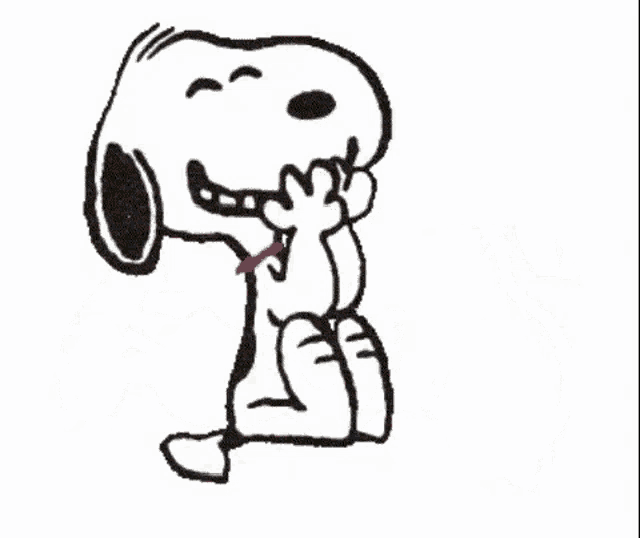 snoopy laughing