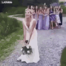 Run For Your Life GIF - Wedding Bouquet Groom GIFs
