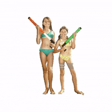 water gun bikini pistols water fight bikini girls
