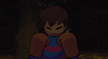 a video game screen shows two hands reaching out towards each other and says 15 feet away