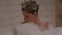 combing hair sam emerson the lost boys taking bath cleaning up